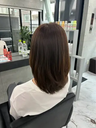 セミロング カラー Endearing 🌟銀座のヘアスタイル
