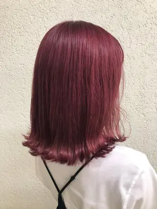 ミディアム カラー 岡田 未来のヘアスタイル