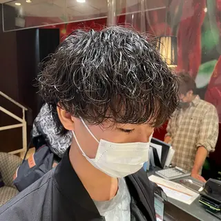 ショート 中島 稔/稲毛メンズパーマのヘアスタイル