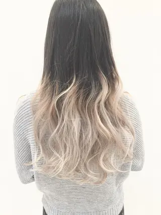 ロング カラー ハイトーン×髪質改善 KENTAのヘアスタイル