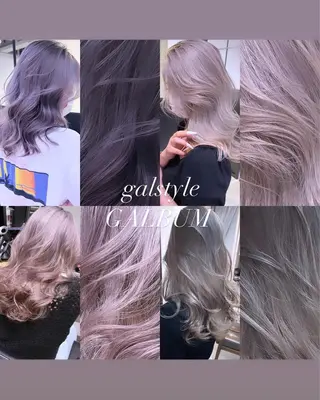 セミロング カラー 💜ハイトーン💛 マジカルかいちゃんのヘアスタイル