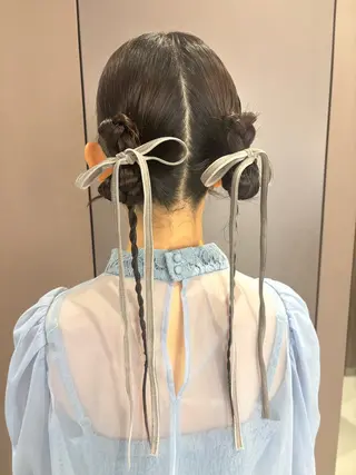 ロング ヘアアレンジ 🎼レイヤー/透明感 カラー/nene♬のヘアスタイル