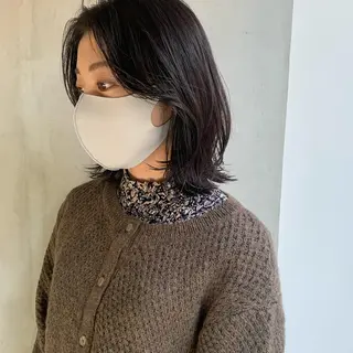 ミディアム SAKINO. ベージュカラーのヘアスタイル