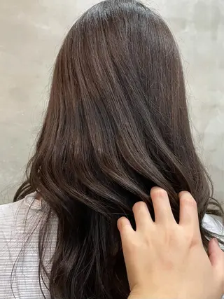 セミロング カラー 【ピンク/韓国ヘア/ ヘアセット】亜海のヘアスタイル