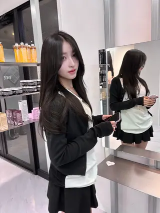 カラー 韓国ヘア💖Wカラー 💖透明感カラー💖のヘアスタイル