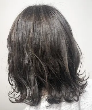 ミディアム カラー パーマ 美髪/髪質改善/艶髪 /CECILのヘアスタイル