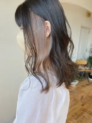 カラー Anri/ハイライト /カラーモデルのヘアスタイル