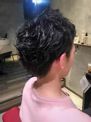 ショート パーマ 松村 崇弘のヘアスタイル