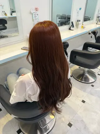 カラー 🇰🇷韓流暖色ヘア 🍒saaya🍒のヘアスタイル