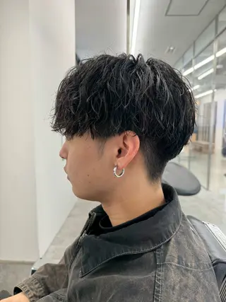 ショート カラー パーマ ヘアアレンジ メンズ 亀井隆汰/メンズ専門 パーマ特化美容師のヘアスタイル