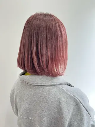 ミディアム カラー ヘアアレンジ 🥀暖色韓国ヘア💕 保科侑花のヘアスタイル