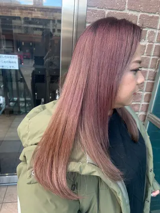 ロング カラー 久木原 ゆりのヘアスタイル