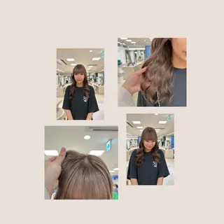 ロング カラー ヘアアレンジ/ベー ジュchiakiのヘアスタイル