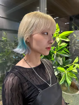 ショート カラー Agu  hair  grove 金沢八日市店所属・名竹聖治/透明感 カラー/縮毛矯正のヘアスタイル