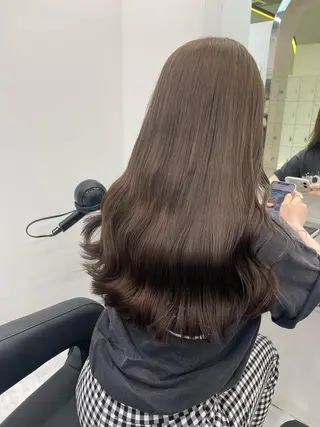 ロング カラー 渋谷人気1位✨カラー 縮毛、髪質改善のヘアスタイル