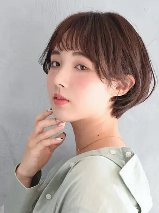ショート カラー 💎ハイライトカラー /髪質改善カラー💎のヘアスタイル