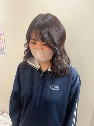 ミディアム 【美ボブ.艶カラー. 梅田茶屋町】midoのヘアスタイル