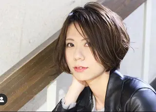 ショート カラー パーマ ヘアアレンジ nike所属・nike にけのヘアスタイル