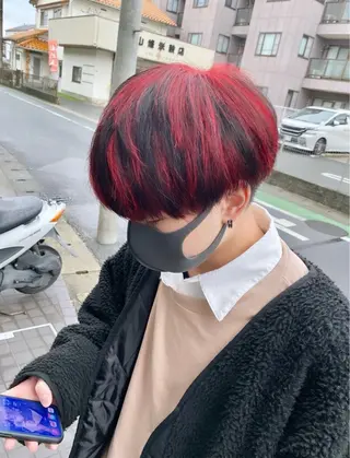 ショート カラー メンズ Taisei/ ブリーチモデル様募集のヘアスタイル