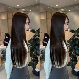 ロング 韓国スタイル /一那のヘアスタイル