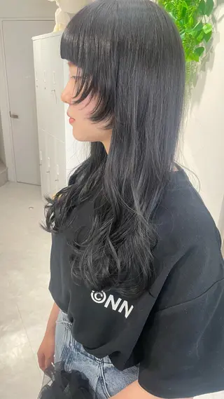 ロング カラー 髪質改善ストレート 🌈似合わせカットのヘアスタイル