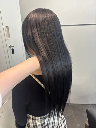 ロング カラー ヘアアレンジ ハッシュカット/ ミルクティー/ みうのヘアスタイル