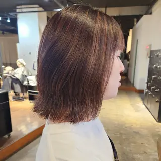 セミロング カラー ハヤシ マユ ✂ 府中美容室のヘアスタイル