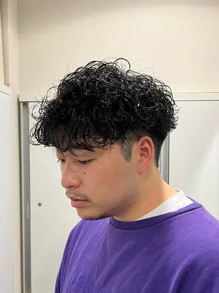 ショート パーマ メンズ 茅ヶ崎パーマ特化/ スパイラル/ハルキのヘアスタイル