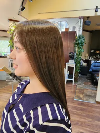 ロング パーマ 柏 康孝のヘアスタイル
