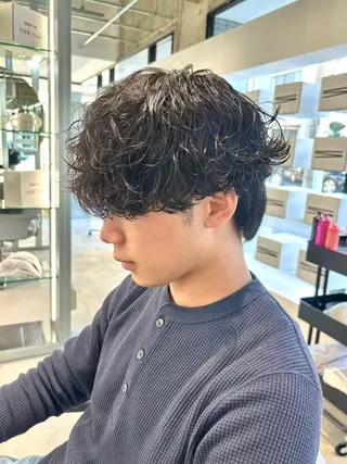 パーマ メンズ特化⚡️三村 彰吾⚡️カットパーマのヘアスタイル