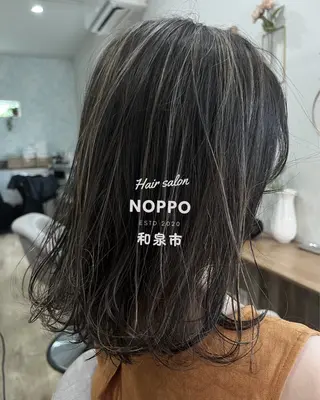 セミロング カラー NOPPO 和泉市 美容室/奥村 飛鳥のヘアスタイル