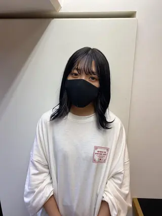 セミロング カラー stylist トモヤのヘアスタイル
