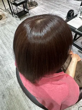 ミディアム カラー 小池 紗那花のヘアスタイル