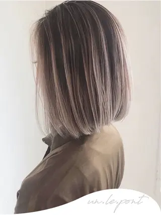 ミディアム カラー un.le.pont ルカ 🎨のヘアスタイル