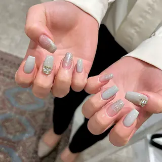 ネイル 0203ムニムサン 💙Airiのネイルデザイン