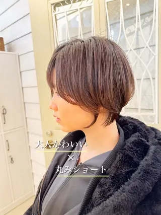 ショート カラー 👑銀座ショート/ 絶壁補正/金子涼👑のヘアスタイル