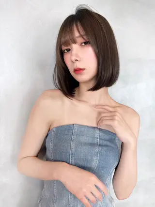 ミディアム カラー パーマ ヘアアレンジ 髪質改善 の達人/杉原碧仁のヘアスタイル