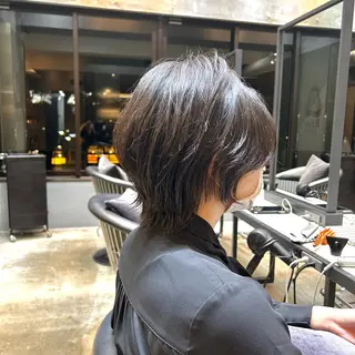 ショート 縮毛矯正・似合わせ タナカ レイヤのヘアスタイル