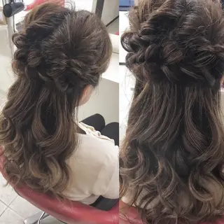 ロング 石川 奈緒子のヘアスタイル