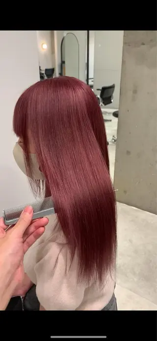 セミロング カラー れい🫧 ハイトーン特化のヘアスタイル