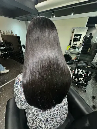 ロング カラー パーマ 髪質改善⭐️縮毛矯正 中野⭐️Rinaのヘアスタイル