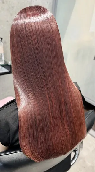 ロング ドライ カット✂️髪質改善のヘアスタイル