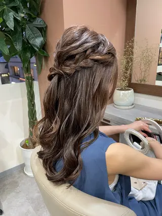 ロング 韓国風パーマ/ヘア セット/店長みづきのヘアスタイル