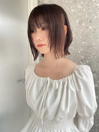 ミディアム カラー 松下 友希 【fifth】のヘアスタイル