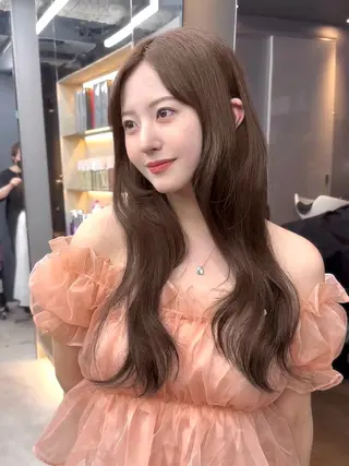 セミロング 韓国/ワンホンヘア 髪質改善/MaCoのヘアスタイル