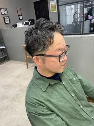 ショート パーマ メンズ メンズ専門サロン wokeのヘアスタイル