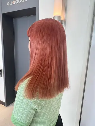 ミディアム フルガキ ハルカ天神美容室のヘアスタイル