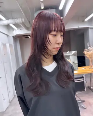 セミロング カラー ウルフ・ボブ モデル✵HARUTOのヘアスタイル