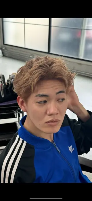 カラー メンズ be'leef.ema 寝屋川店所属・スペインカール/ メンズパーマ/山下のヘアスタイル