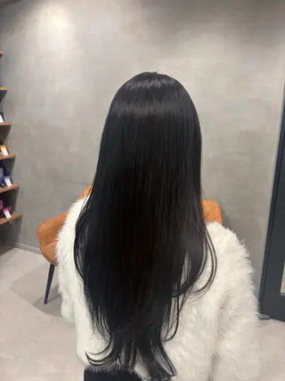 ロング カラー 艶カラー✨️縮毛矯正 ×耳ツボ💠mamiのヘアスタイル